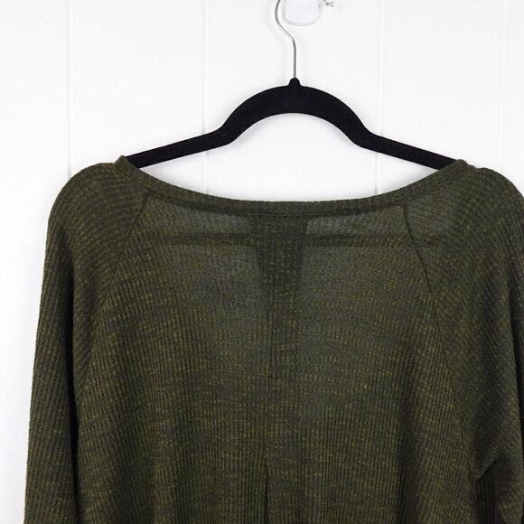 a.n.a. Womens Green Long Sleeved Ribbed Top X-Large - Picture 6 of 8